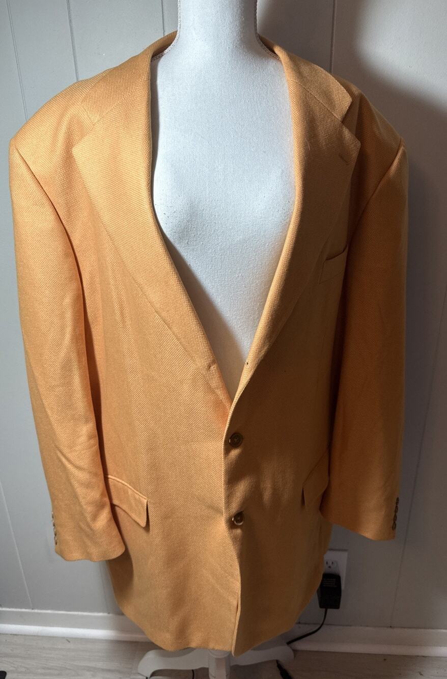 Marco Trani Sport Coat Men's 64L Made In Italy Mustard Yellow T47